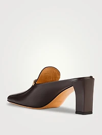 Leather Loafer Mules
