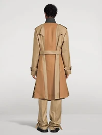 Cotton Gabardine x Wool Melton Coat