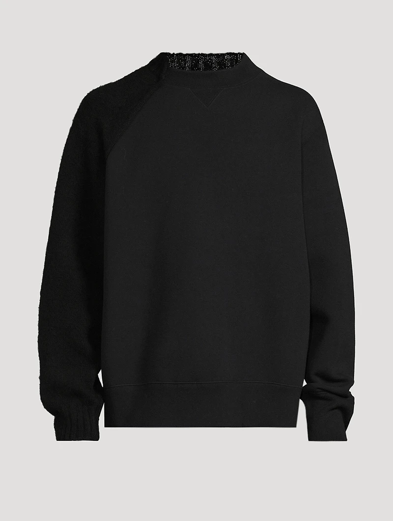 Panelled Knit Sweater