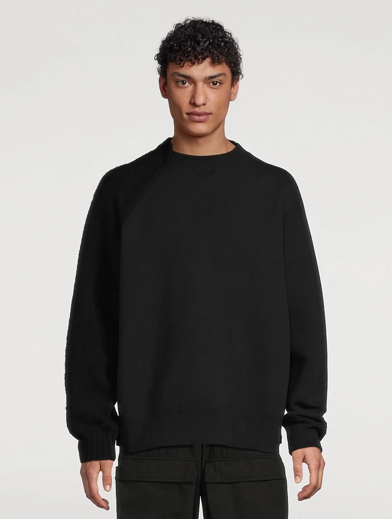 Panelled Knit Sweater