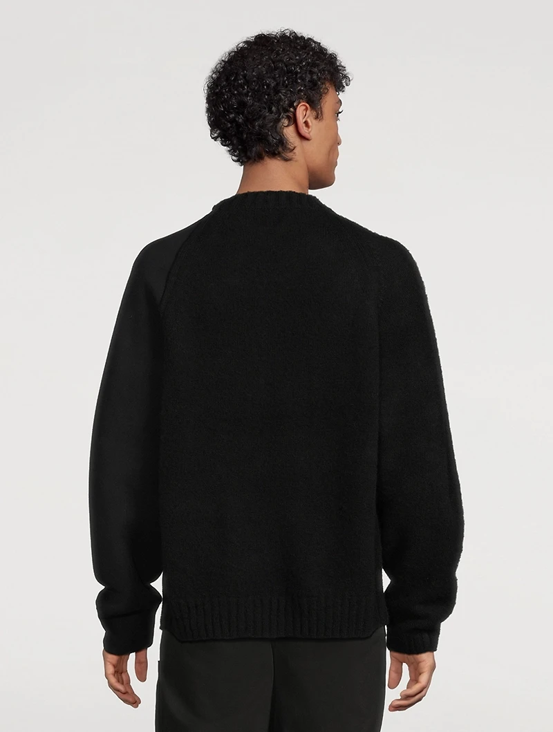 Panelled Knit Sweater