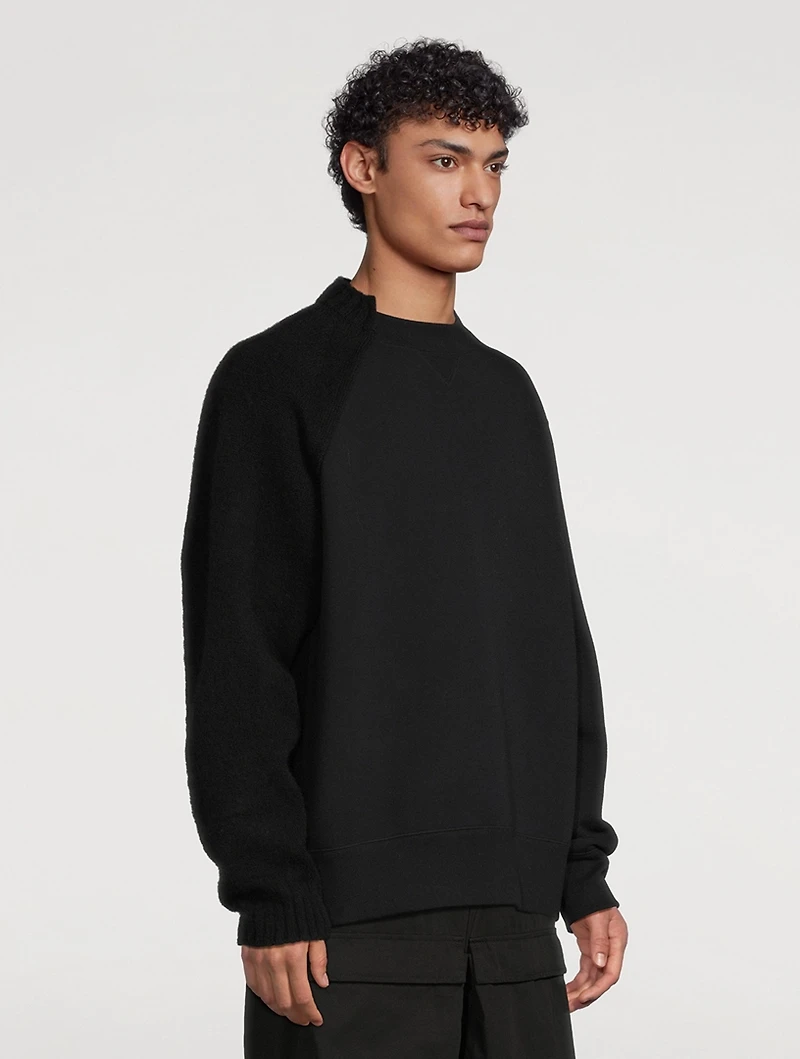 Panelled Knit Sweater