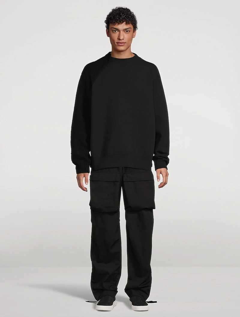 Panelled Knit Sweater