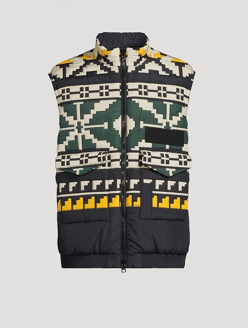 Geometric Quilted Vest