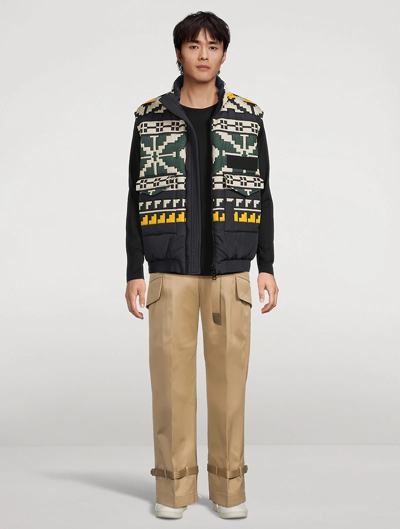 Geometric Quilted Vest