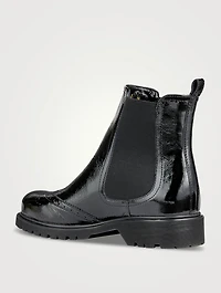 Haley Patent Leather Chelsea Boots