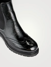 Haley Patent Leather Chelsea Boots