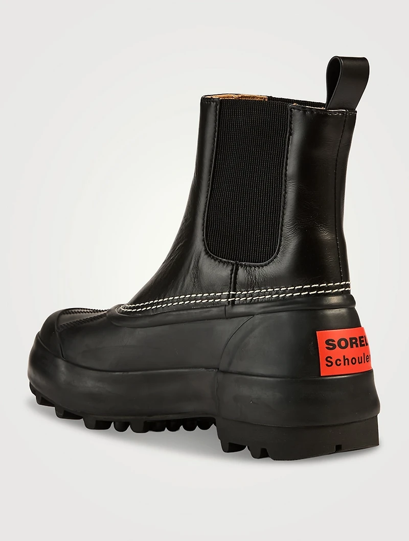 SOREL x Proenza Schouler Caribou Leather Chelsea Boots