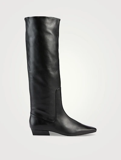 Wally Leather Knee-High Boots