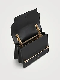 Mini East/West Leather Shoulder Bag