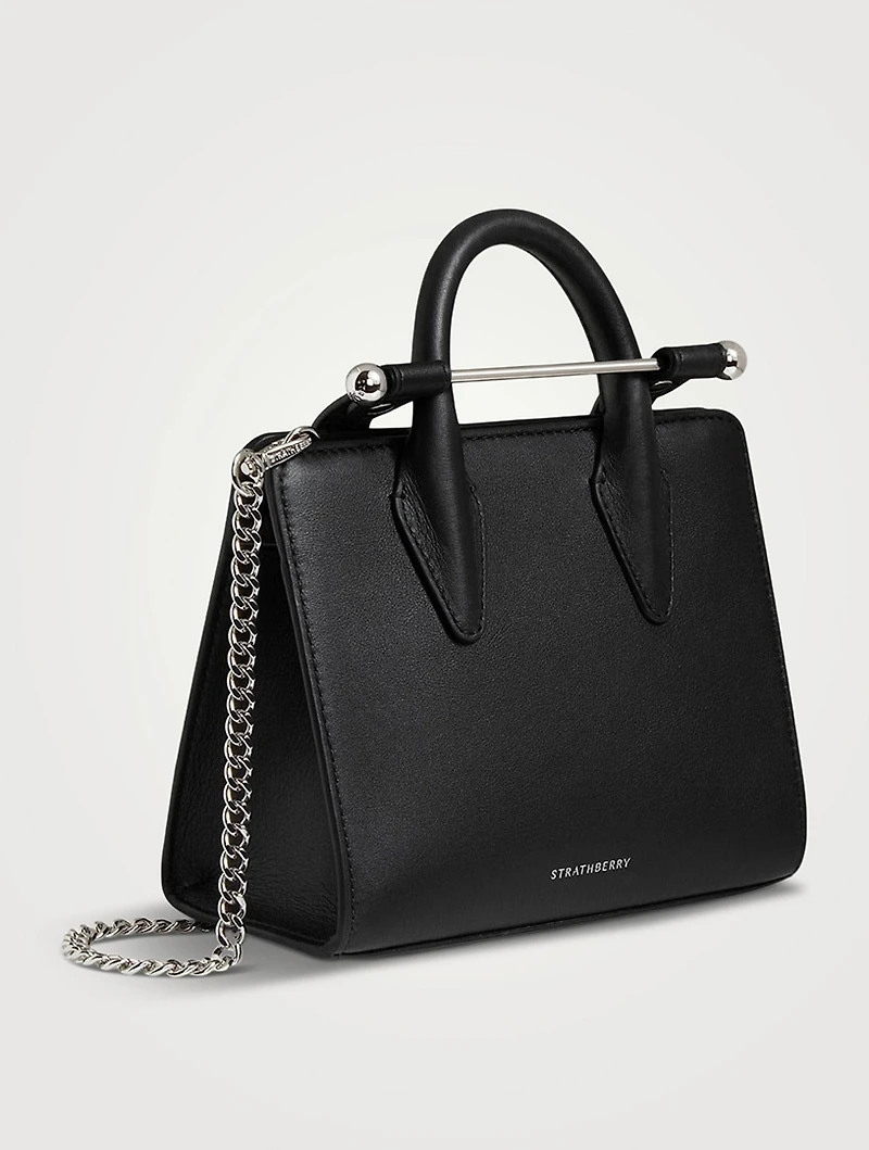 The Nano Strathberry Leather Tote Bag