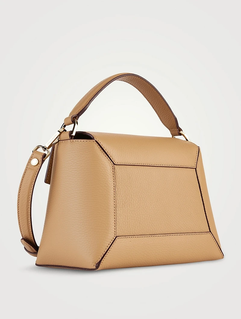 Mosaic Leather Top Handle Bag