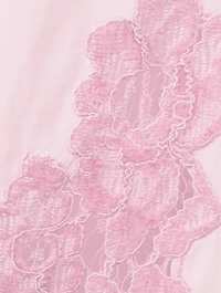 Lace-Trimmed Cotton Dress