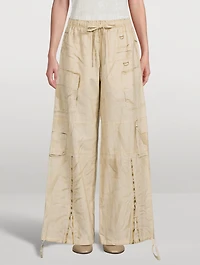 Trompe L'œil Wide-Leg Trousers
