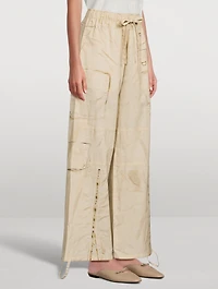 Trompe L'œil Wide-Leg Trousers