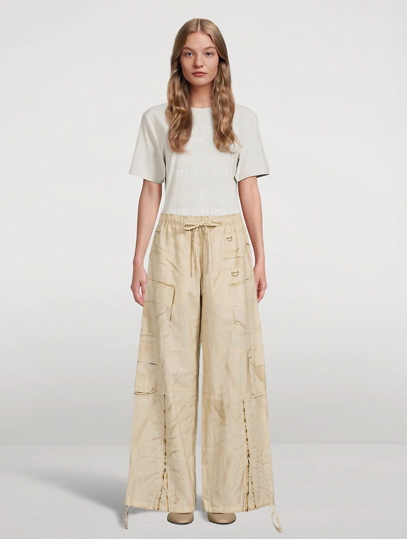 Trompe L'œil Wide-Leg Trousers