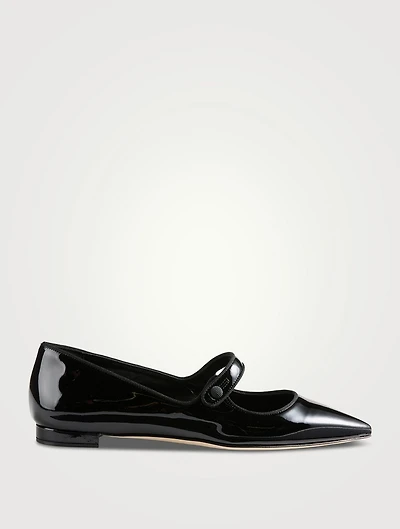 Campariflat Patent Leather Mary Jane Ballerinas