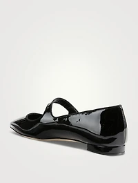 Campariflat Patent Leather Mary Jane Ballerinas