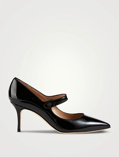 Camparinew Patent Leather Mary Jane Pumps