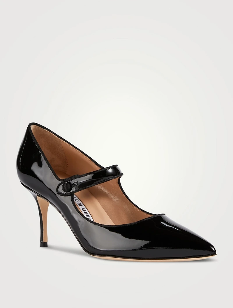 Camparinew Patent Leather Mary Jane Pumps