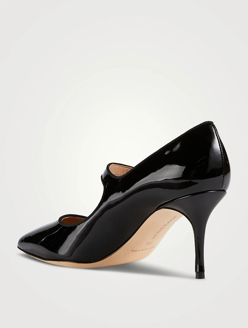 Camparinew Patent Leather Mary Jane Pumps