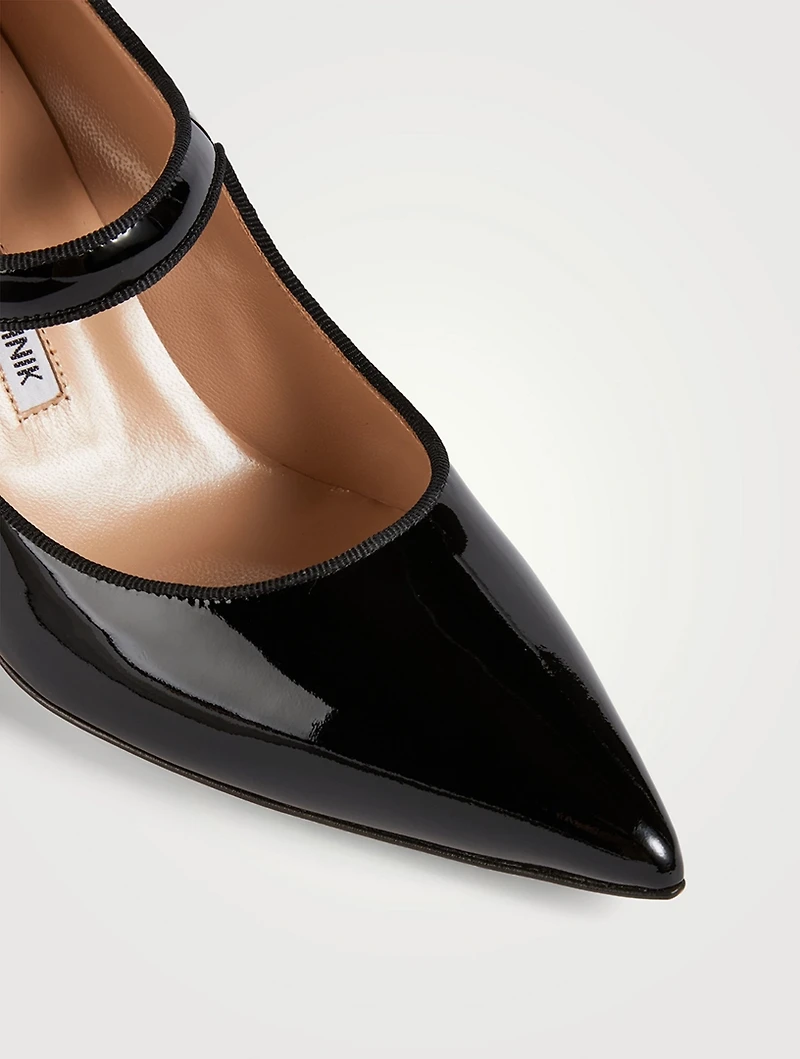 Camparinew Patent Leather Mary Jane Pumps