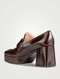 Rouen Leather Platform Penny Loafers