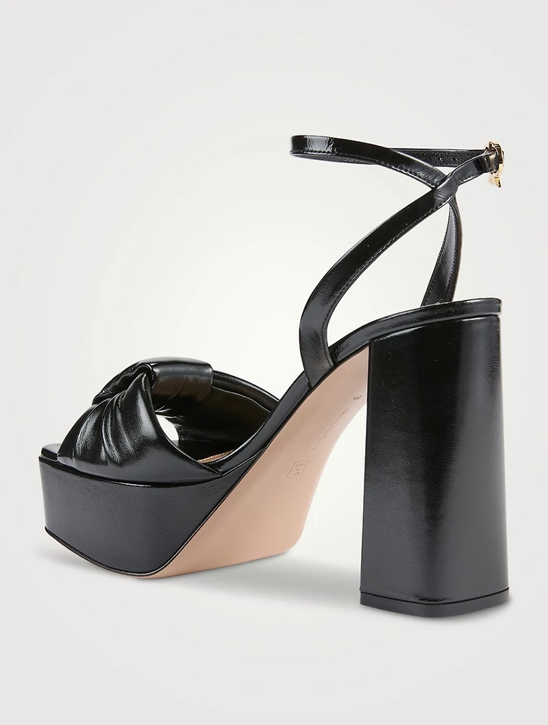 Paradì Patent Leather Platform Sandals