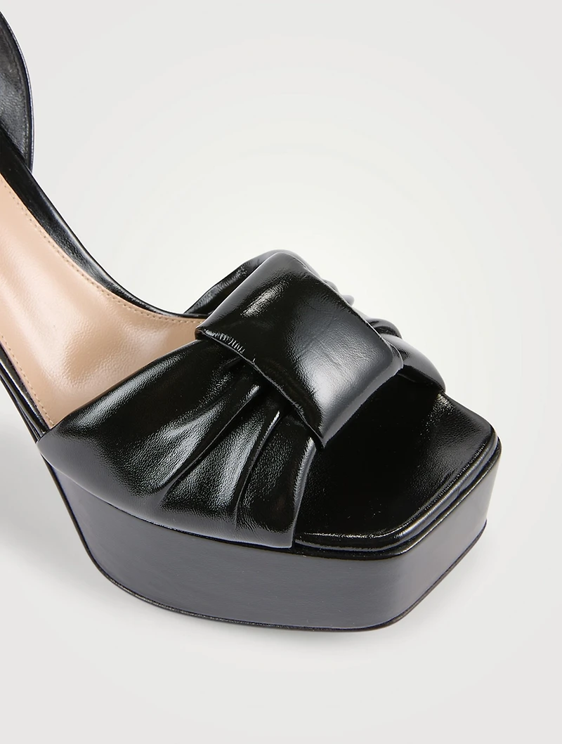 Paradì Patent Leather Platform Sandals