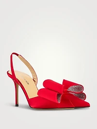 Le Cadeau Satin Slingback Pumps