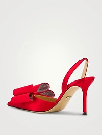 Le Cadeau Satin Slingback Pumps