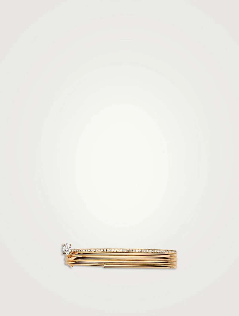 Blast 18K Rose Gold Bracelet With Diamonds