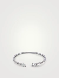 Serti Sur Vide White Gold Bracelet With Diamonds