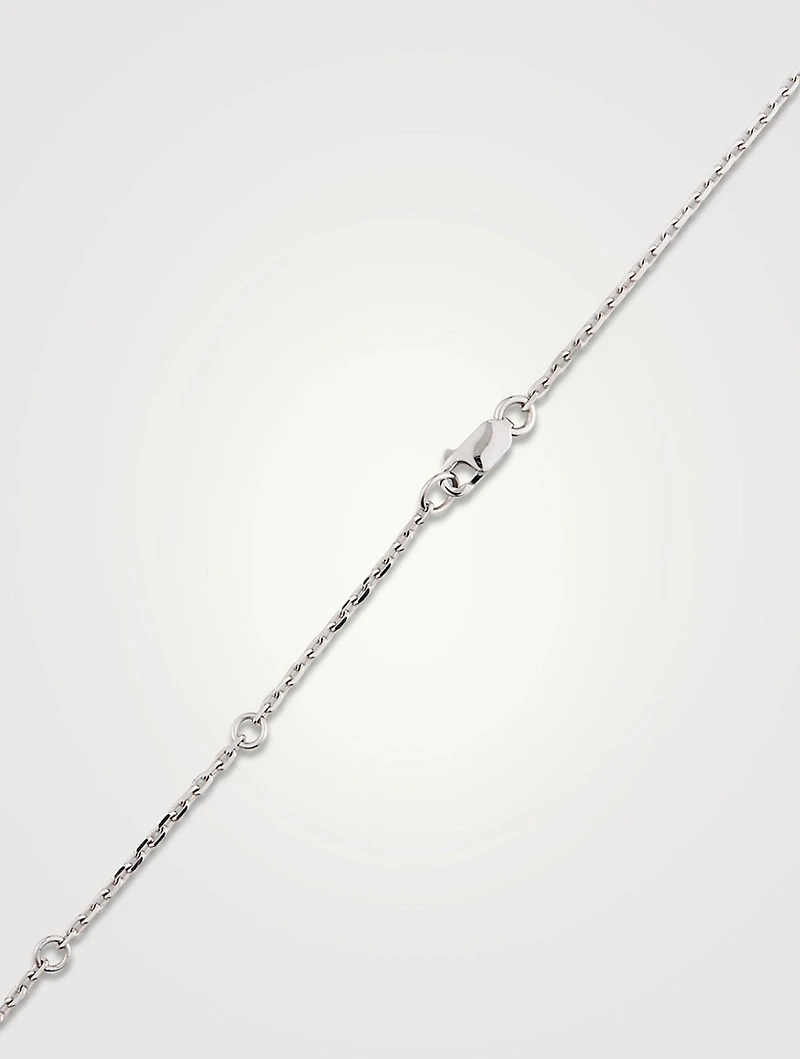 Serti Sur Vide White Gold Pendant Necklace With Diamonds