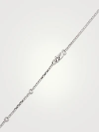 Serti Sur Vide White Gold Pendant Necklace With Diamonds