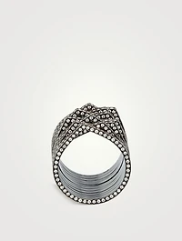 Antifer Gold Ring With Diamonds