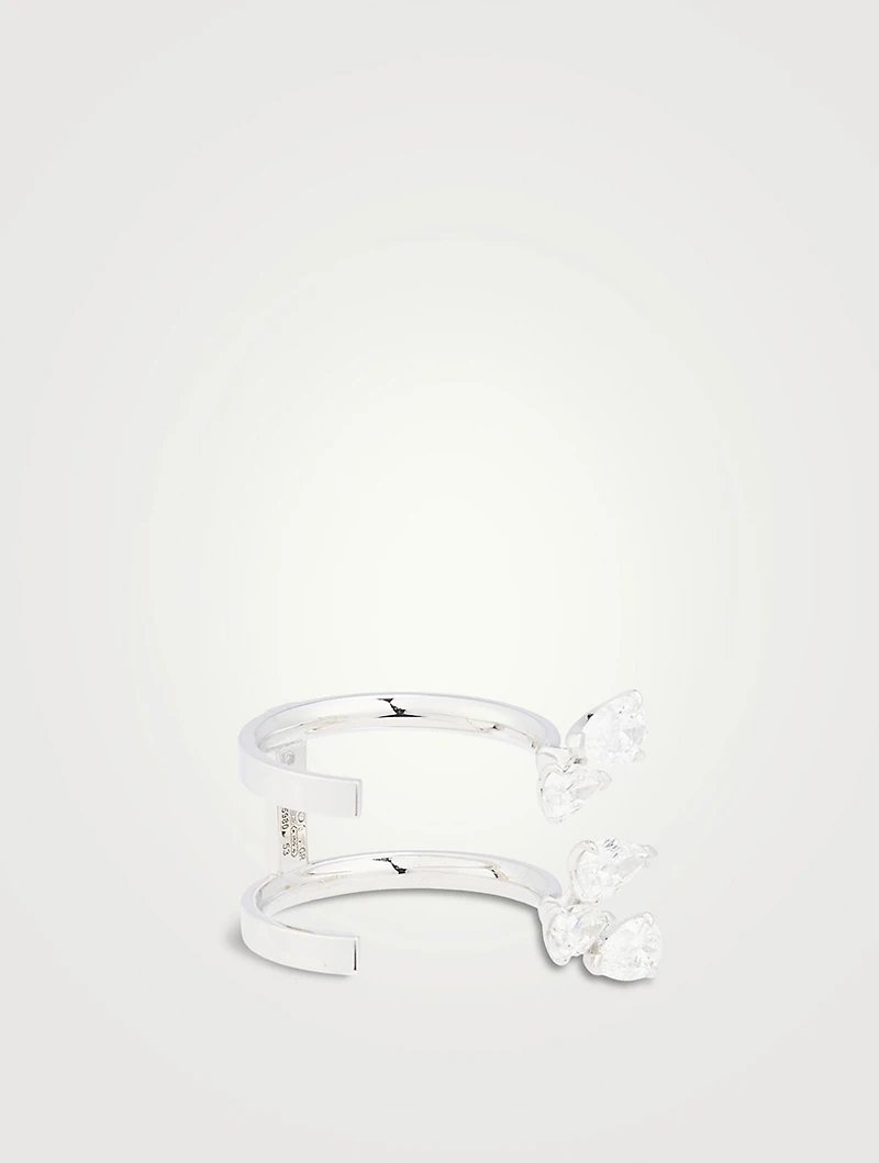 Serti Sur Vide Gold Ring With Diamonds