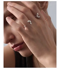 Serti Sur Vide 18K White Gold Ring With Diamonds