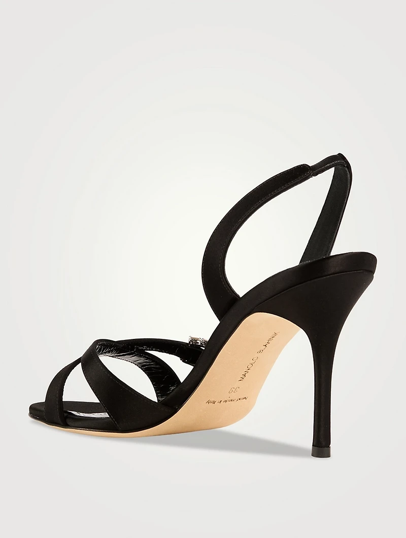 Ramisli Satin Slingback Sandals