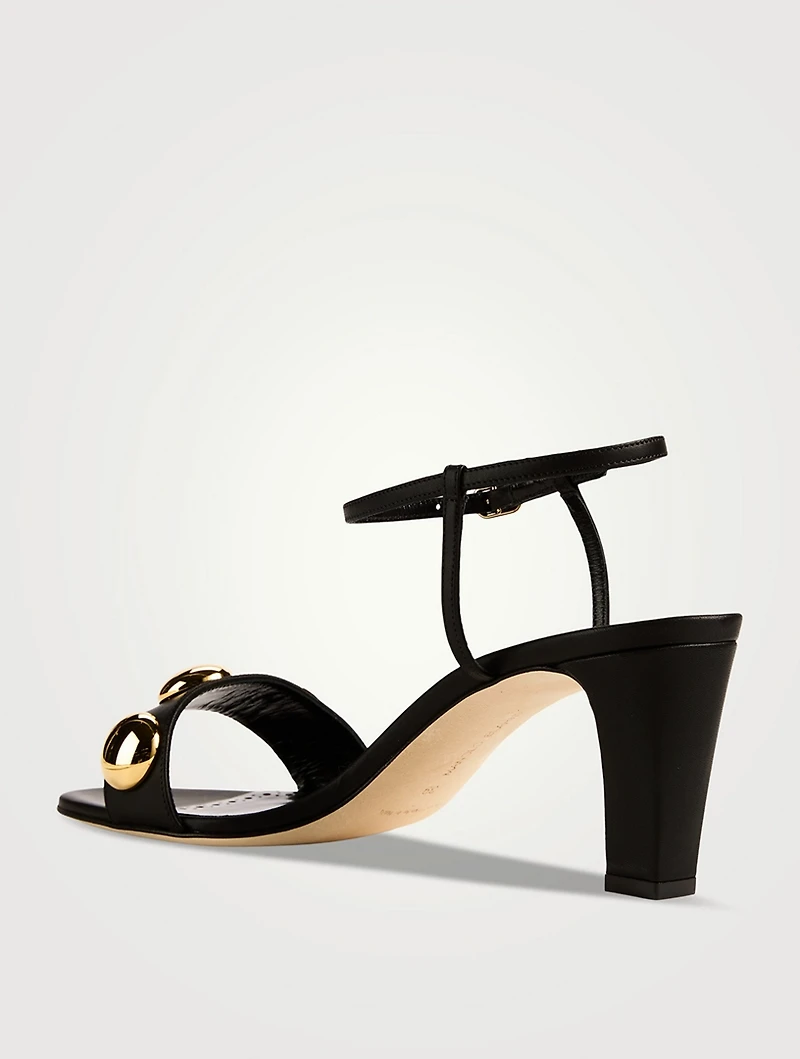 Chaouhenhi Embellished Leather Sandals