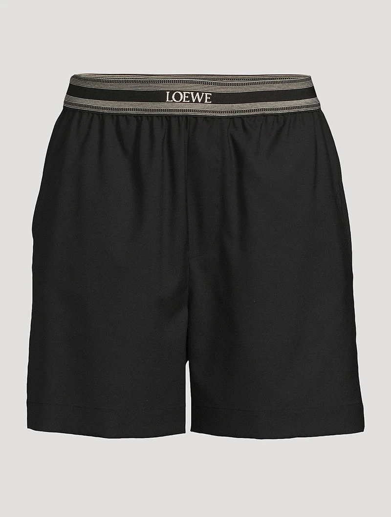 Logo-Elastic Shorts