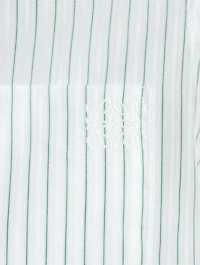 Split-Back Shirt Stripe Print