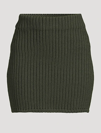 Technical Knit Mini Skirt