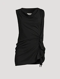 Gathered Sleeveless Top