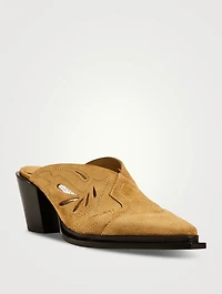 Cece Suede Western Mules