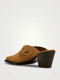 Cece Suede Western Mules