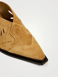 Cece Suede Western Mules