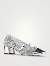 Elisa Glitter Mary Jane Pumps