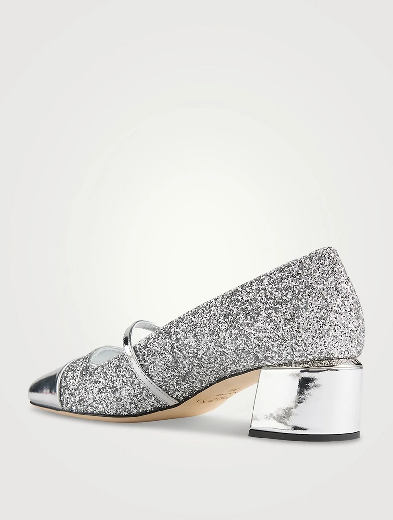 Elisa Glitter Mary Jane Pumps