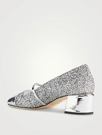 Elisa Glitter Mary Jane Pumps